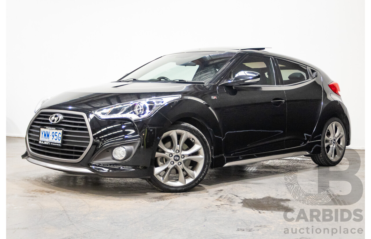 10/2016 Hyundai Veloster SR Turbo FS4 SERIES 2 3D Coupe Black 1.6L