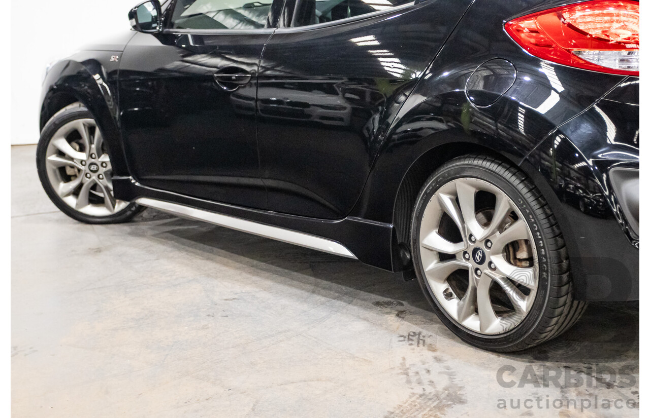 10/2016 Hyundai Veloster SR Turbo FS4 SERIES 2 3D Coupe Black 1.6L