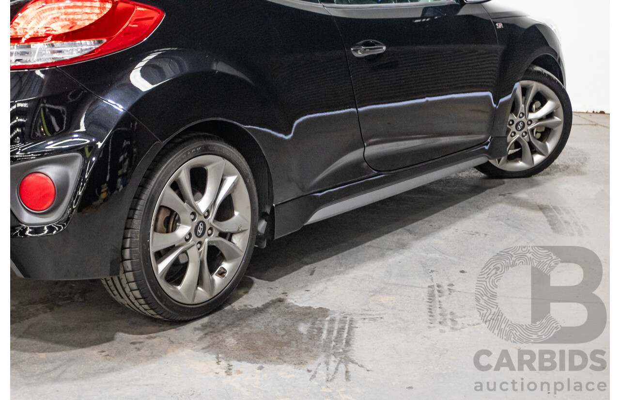 10/2016 Hyundai Veloster SR Turbo FS4 SERIES 2 3D Coupe Black 1.6L