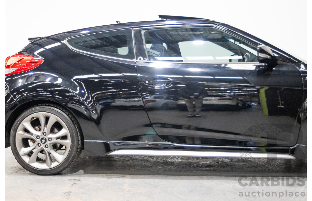 10/2016 Hyundai Veloster SR Turbo FS4 SERIES 2 3D Coupe Black 1.6L