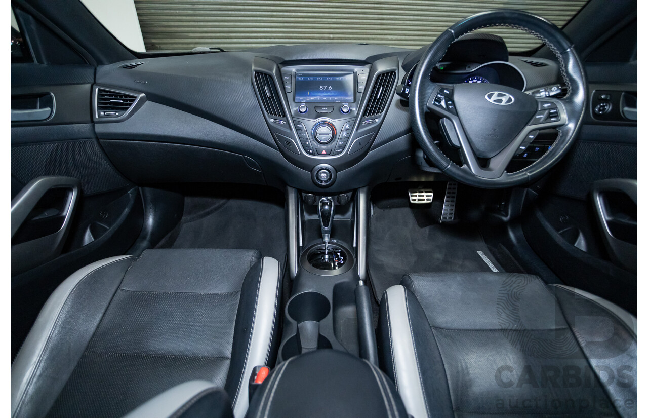 10/2016 Hyundai Veloster SR Turbo FS4 SERIES 2 3D Coupe Black 1.6L