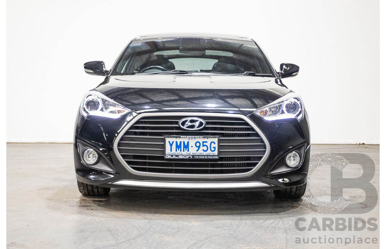 10/2016 Hyundai Veloster SR Turbo FS4 SERIES 2 3D Coupe Black 1.6L
