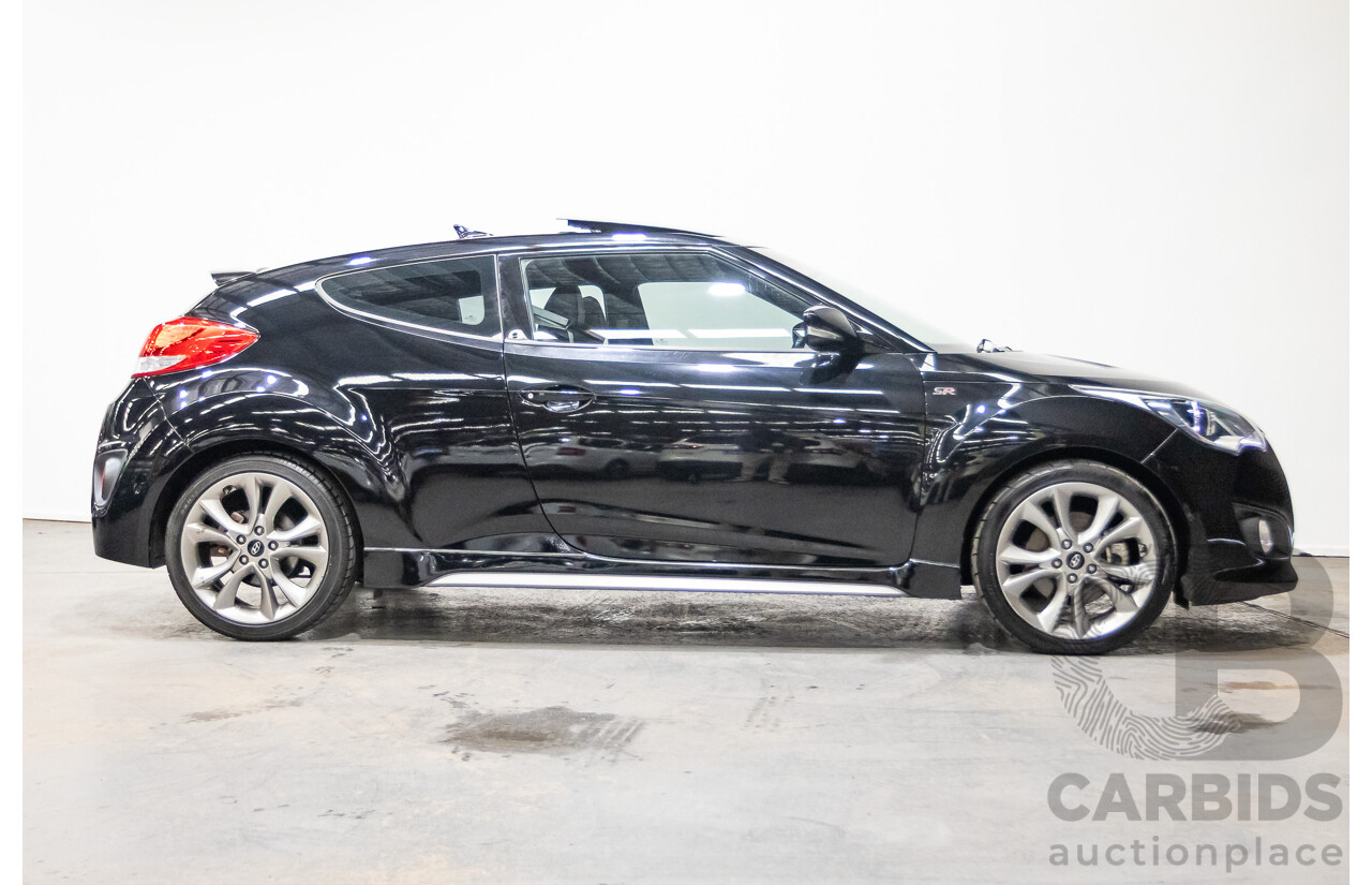 10/2016 Hyundai Veloster SR Turbo FS4 SERIES 2 3D Coupe Black 1.6L