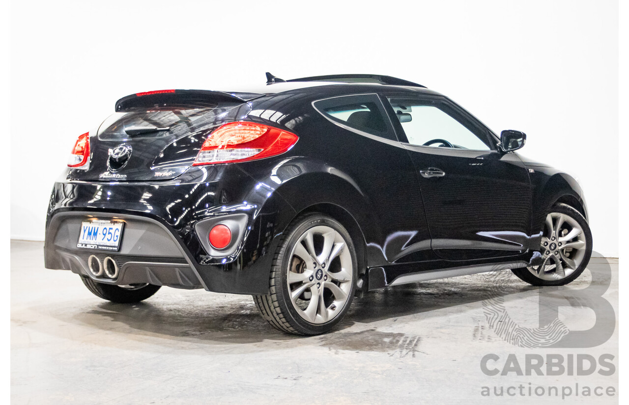10/2016 Hyundai Veloster SR Turbo FS4 SERIES 2 3D Coupe Black 1.6L