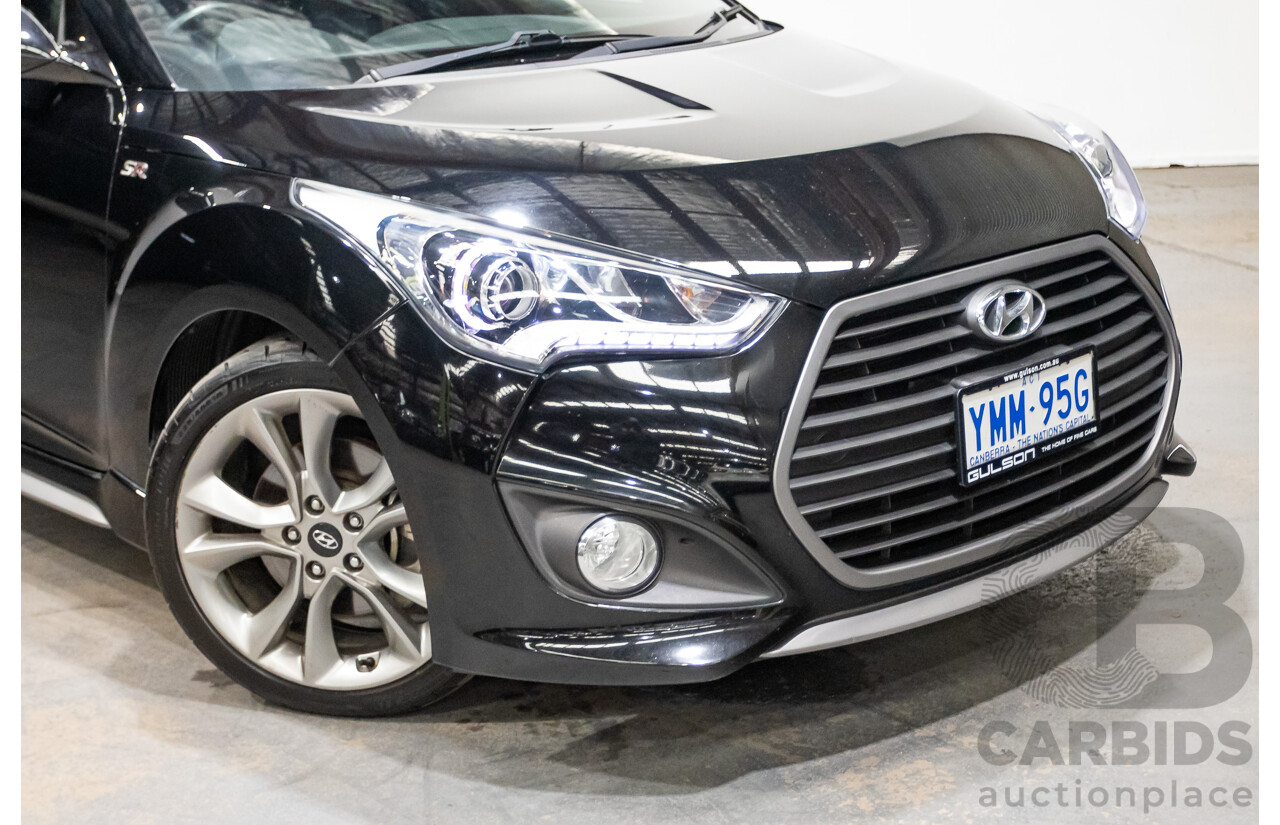 10/2016 Hyundai Veloster SR Turbo FS4 SERIES 2 3D Coupe Black 1.6L