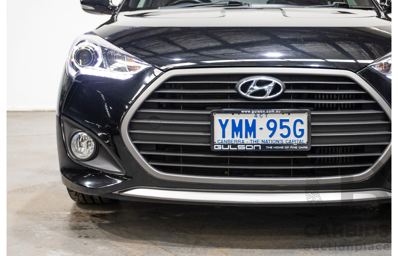 10/2016 Hyundai Veloster SR Turbo FS4 SERIES 2 3D Coupe Black 1.6L