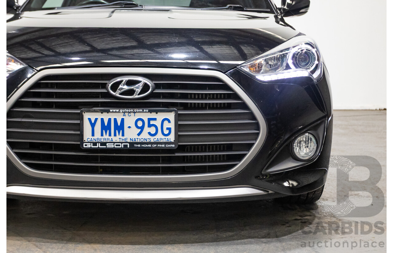 10/2016 Hyundai Veloster SR Turbo FS4 SERIES 2 3D Coupe Black 1.6L