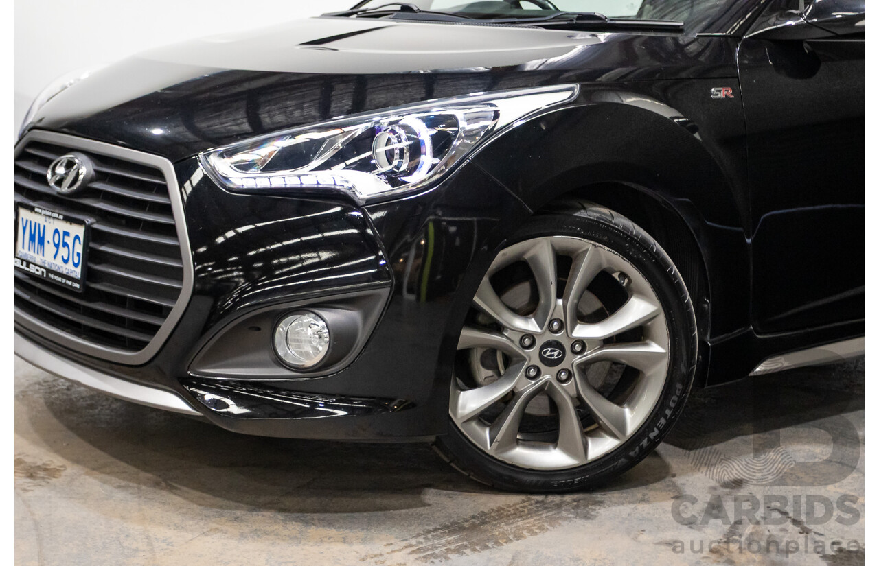 10/2016 Hyundai Veloster SR Turbo FS4 SERIES 2 3D Coupe Black 1.6L