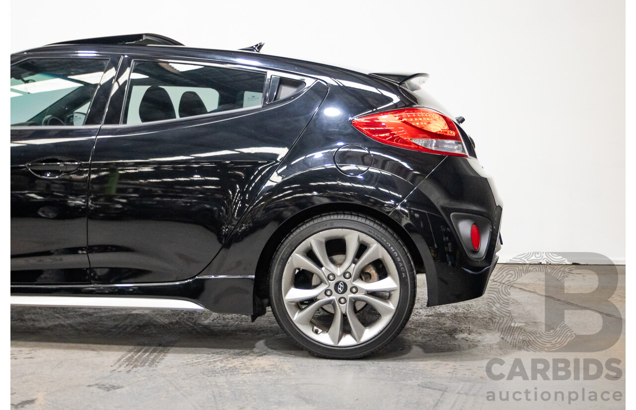 10/2016 Hyundai Veloster SR Turbo FS4 SERIES 2 3D Coupe Black 1.6L