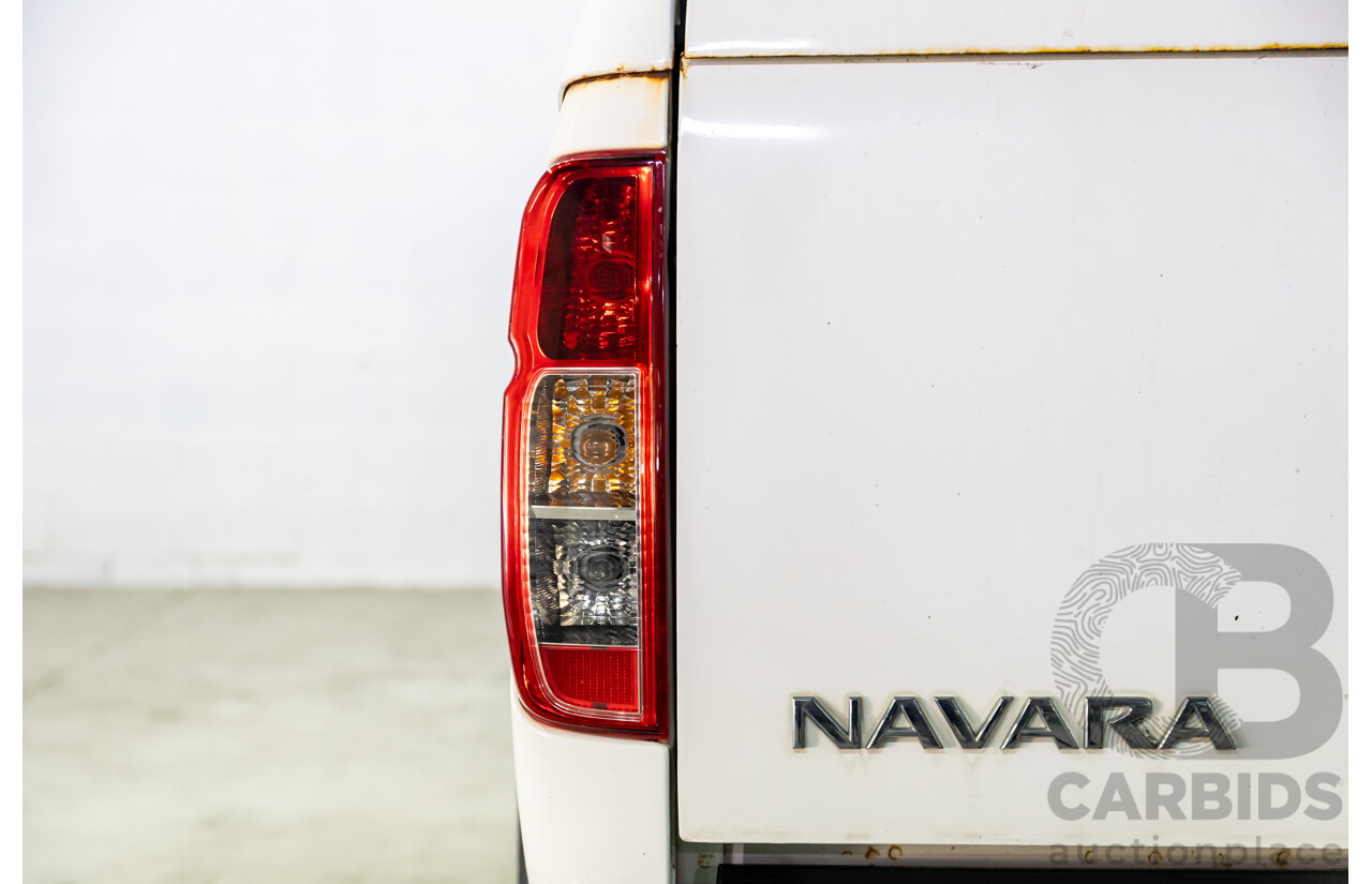 1/2010 Nissan Navara ST (4x4) D40 Dual Cab P/Up Polar White Turbo Diesel 2.5L
