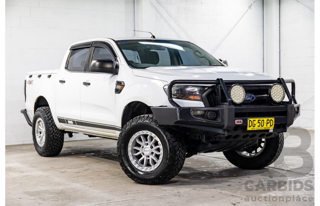 05/2017 Ford Ranger XL 2.2 (4x4) PX MKII MY17 Update Double Cab Utility Frozen White Turbo Diesel 2.2L