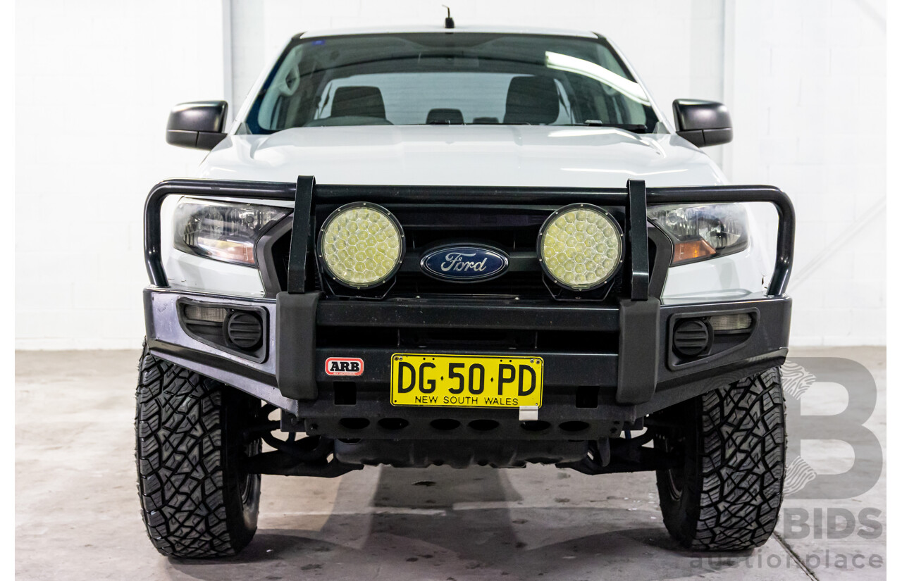 05/2017 Ford Ranger XL 2.2 (4x4) PX MKII MY17 Update Double Cab Utility Frozen White Turbo Diesel 2.2L