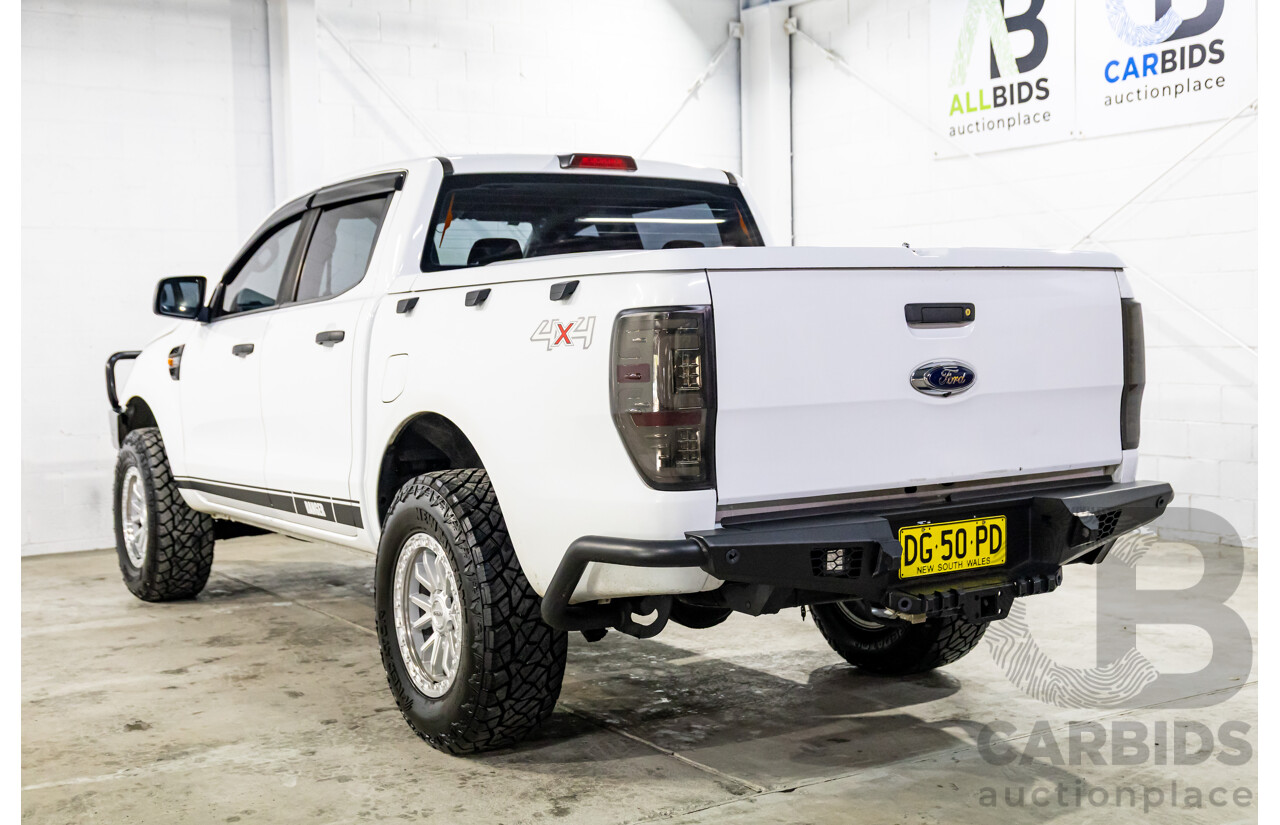 05/2017 Ford Ranger XL 2.2 (4x4) PX MKII MY17 Update Double Cab Utility Frozen White Turbo Diesel 2.2L