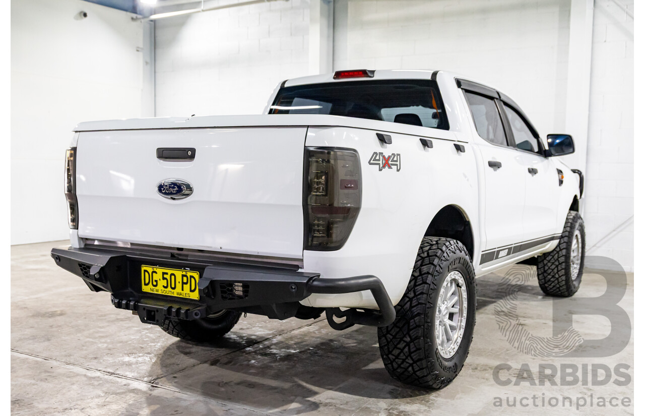 05/2017 Ford Ranger XL 2.2 (4x4) PX MKII MY17 Update Double Cab Utility Frozen White Turbo Diesel 2.2L