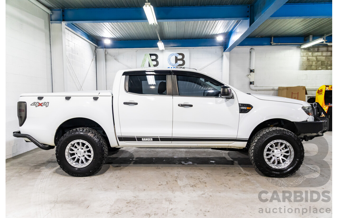 05/2017 Ford Ranger XL 2.2 (4x4) PX MKII MY17 Update Double Cab Utility Frozen White Turbo Diesel 2.2L