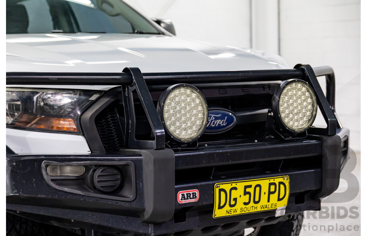 05/2017 Ford Ranger XL 2.2 (4x4) PX MKII MY17 Update Double Cab Utility Frozen White Turbo Diesel 2.2L