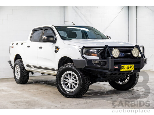 05/2017 Ford Ranger XL 2.2 (4x4) PX MKII MY17 Update Double Cab Utility Frozen White Turbo Diesel 2.2L