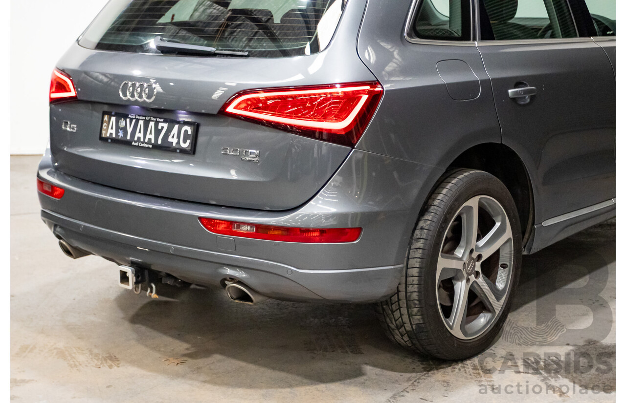 1/2013 Audi Q5 3.0 TDI Quattro (AWD) 8R MY13 4d Wagon Monsoon Grey Turbo Diesel 3.0L