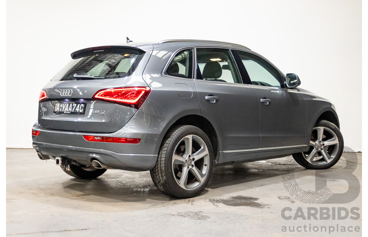 1/2013 Audi Q5 3.0 TDI Quattro (AWD) 8R MY13 4d Wagon Monsoon Grey Turbo Diesel 3.0L
