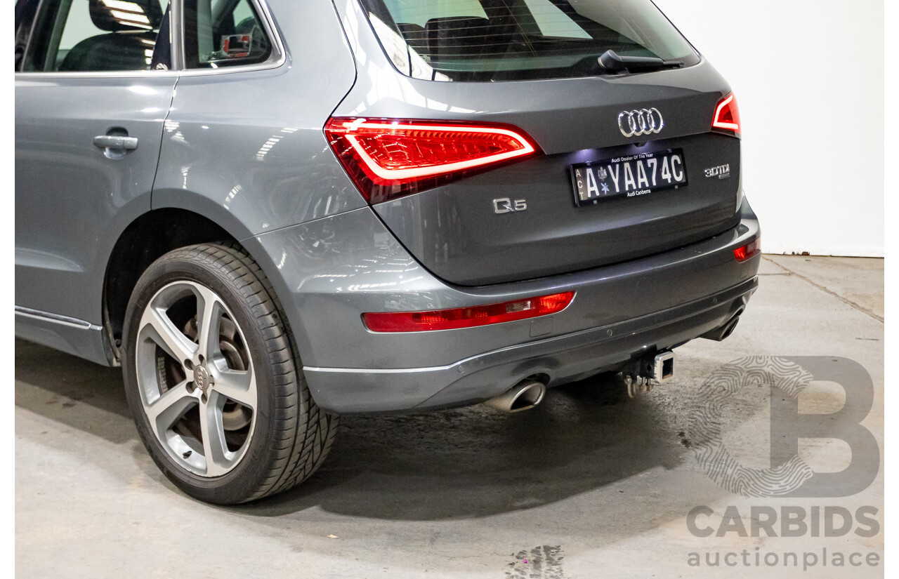 1/2013 Audi Q5 3.0 TDI Quattro (AWD) 8R MY13 4d Wagon Monsoon Grey Turbo Diesel 3.0L