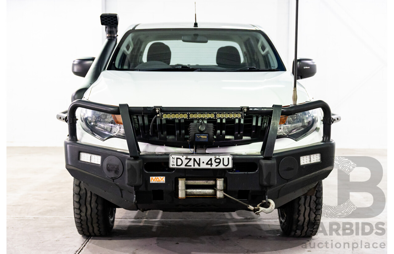 04/2018 Mitsubishi Triton GLX + (4x4) MQ MY18 4d Dual Cab Utility White Turbo Diesel 2.4L