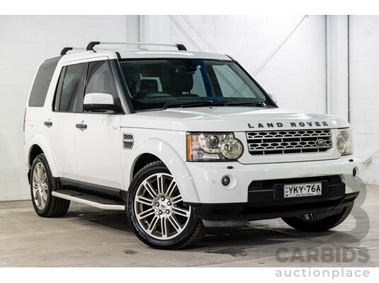 12/2010 Land Rover Discovery 4 3.0 SDV6 HSE MY10 4d Wagon White 3.0L