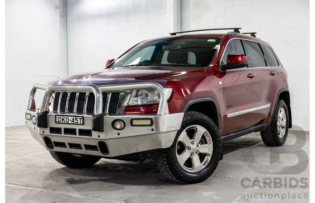 10/2012 Jeep Grand Cherokee Laredo (4x4) WK MY13 4d Wagon Deep Cherry Red Crystal Pearl Turbo Diesel V6 3.0L
