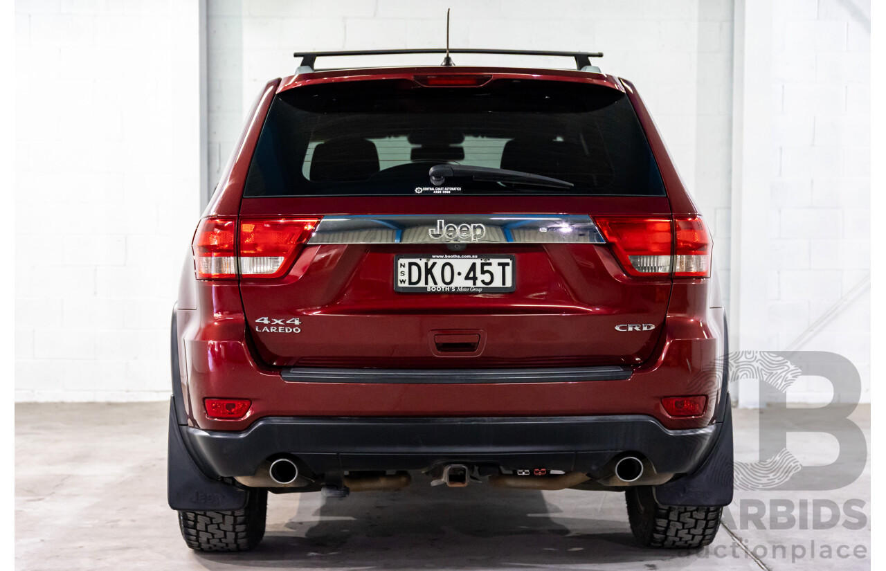 10/2012 Jeep Grand Cherokee Laredo (4x4) WK MY13 4d Wagon Deep Cherry Red Crystal Pearl Turbo Diesel V6 3.0L