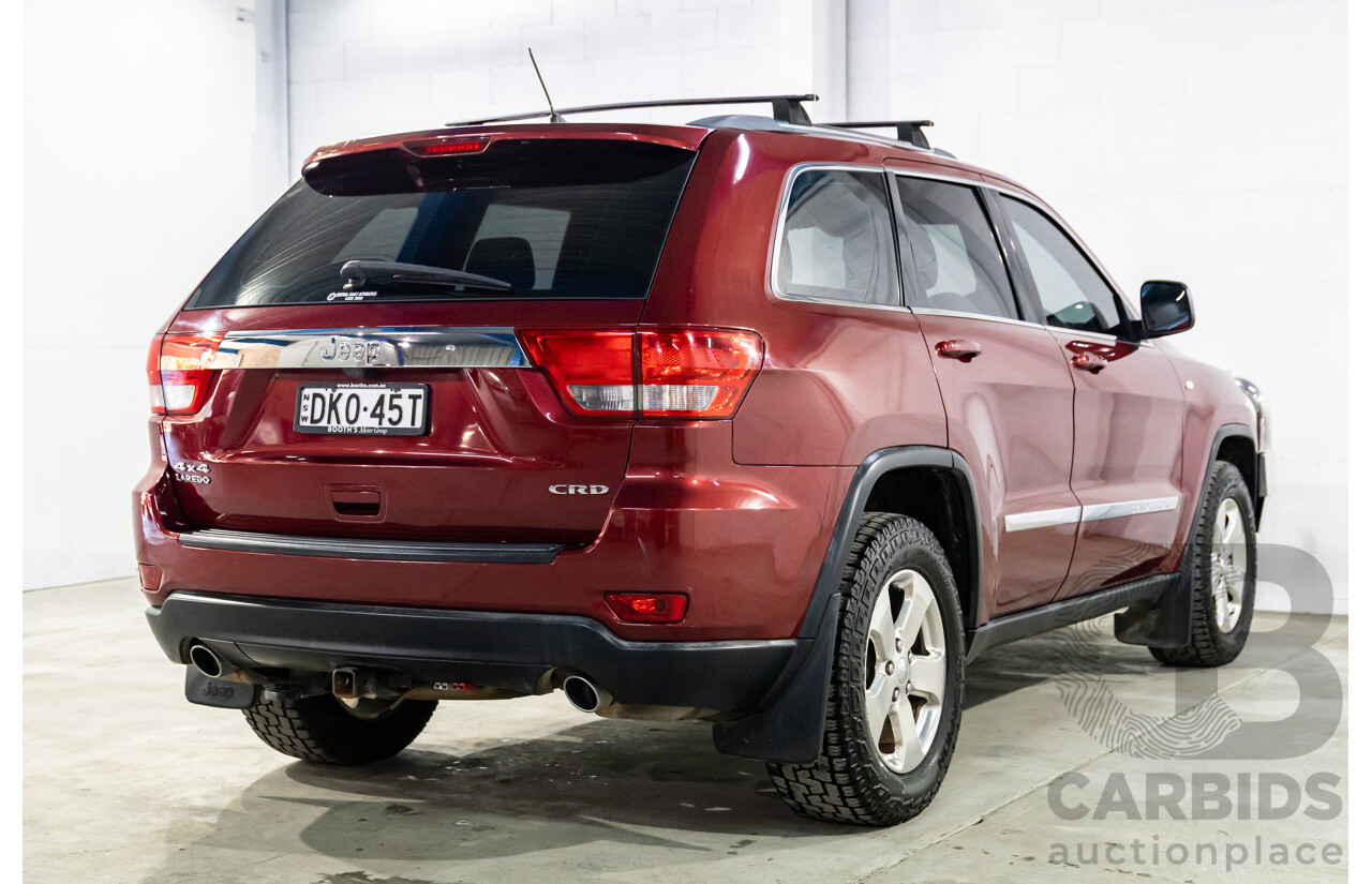 10/2012 Jeep Grand Cherokee Laredo (4x4) WK MY13 4d Wagon Deep Cherry Red Crystal Pearl Turbo Diesel V6 3.0L