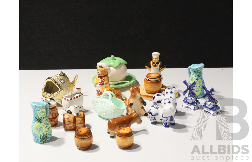 Collection Retro Kitsch Ceramic Salt & Pepper Shakers and More