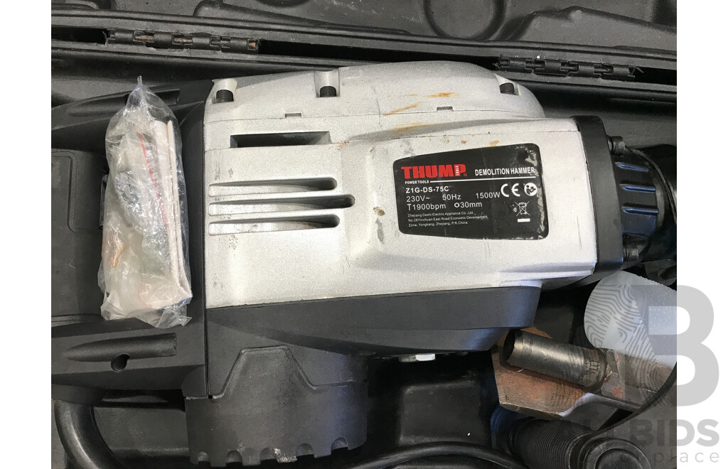 Thump Demolition Jack Hammer with Case