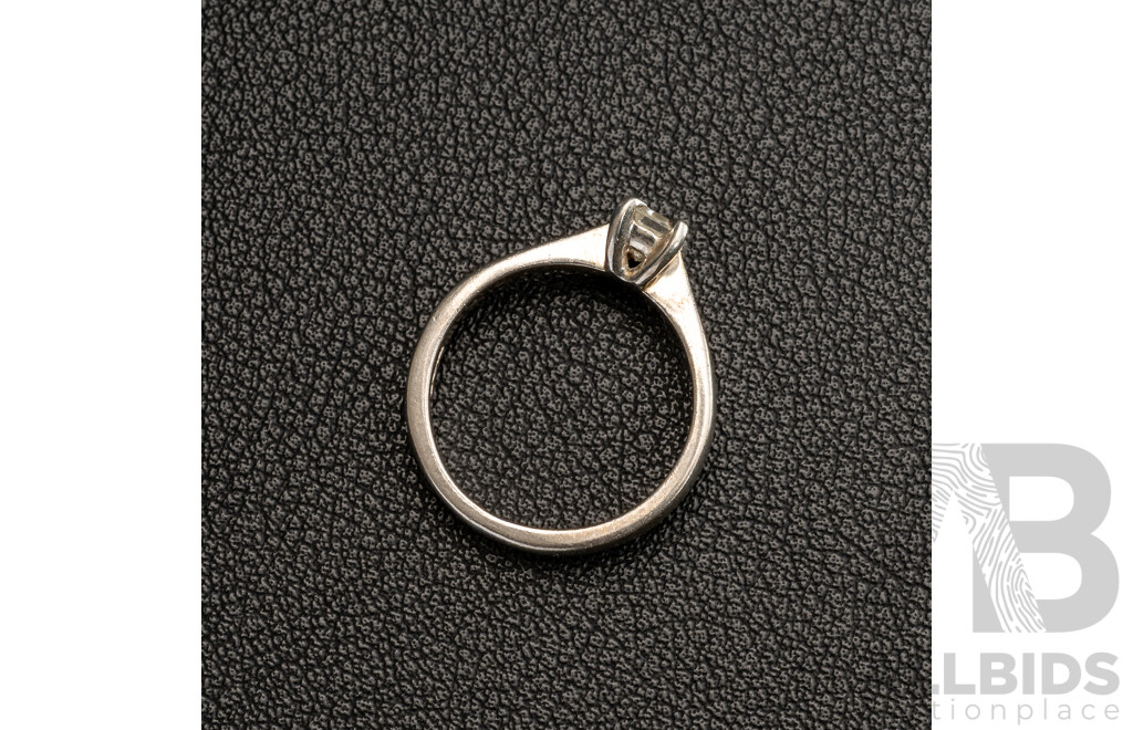 Platinum Diamond Solitaire Engagement Ring, 0.42ct, Size L, 5.04 Grams