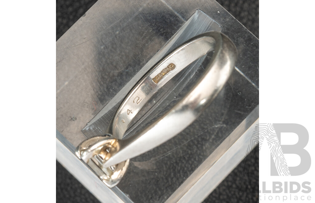 Platinum Diamond Solitaire Engagement Ring, 0.42ct, Size L, 5.04 Grams