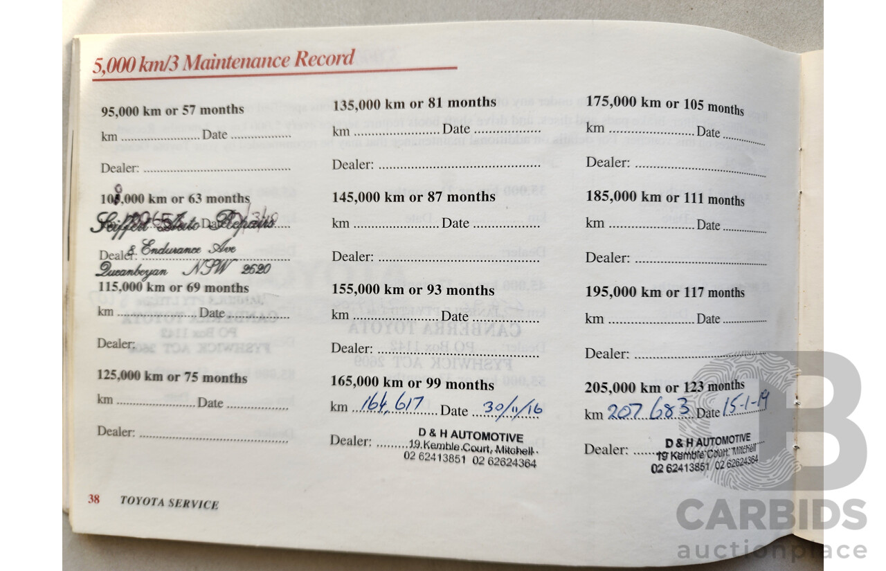 8/2002 Toyota Corolla Ascent SECA ZZE122R 5d Hatchback White 1.8L