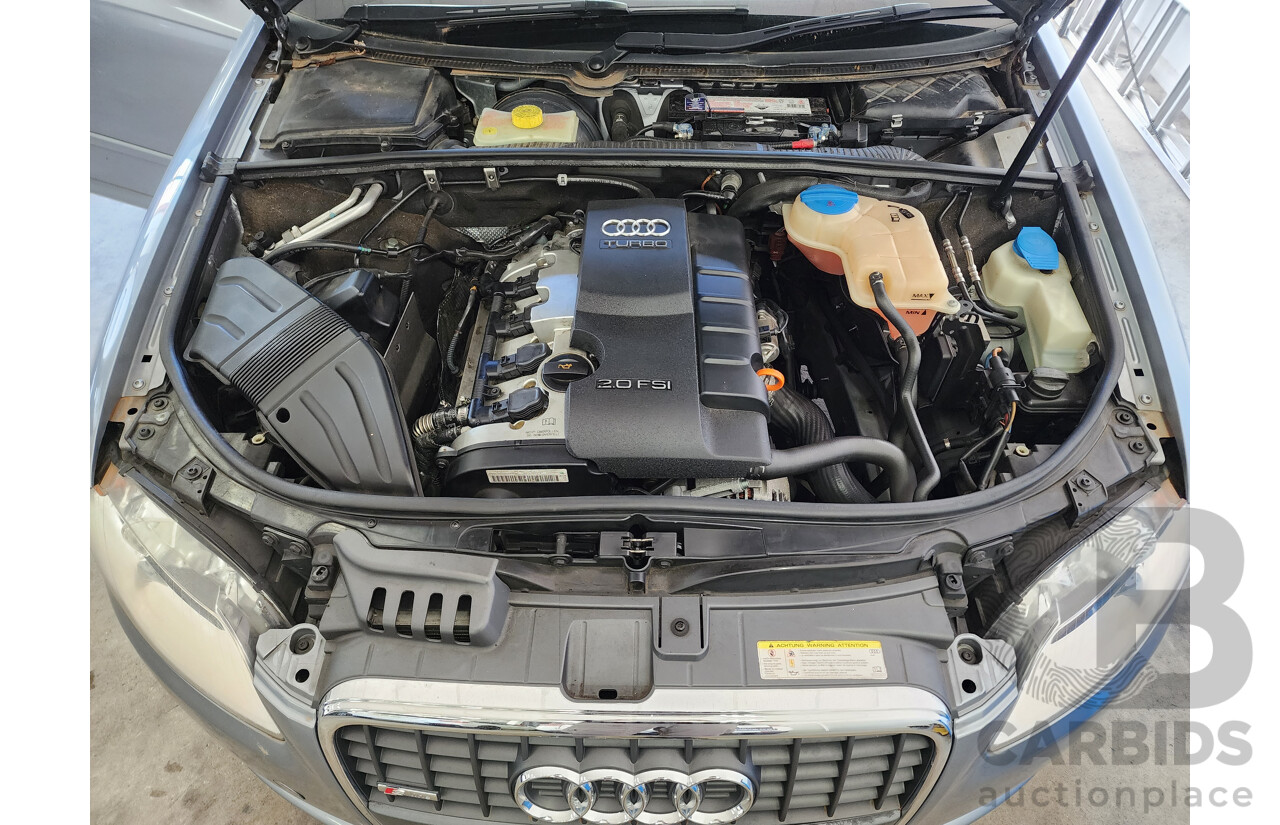 6/2007 Audi A4 2.0 TFSI B7 MY06 UPGRADE 4d Sedan Silver 2.0L