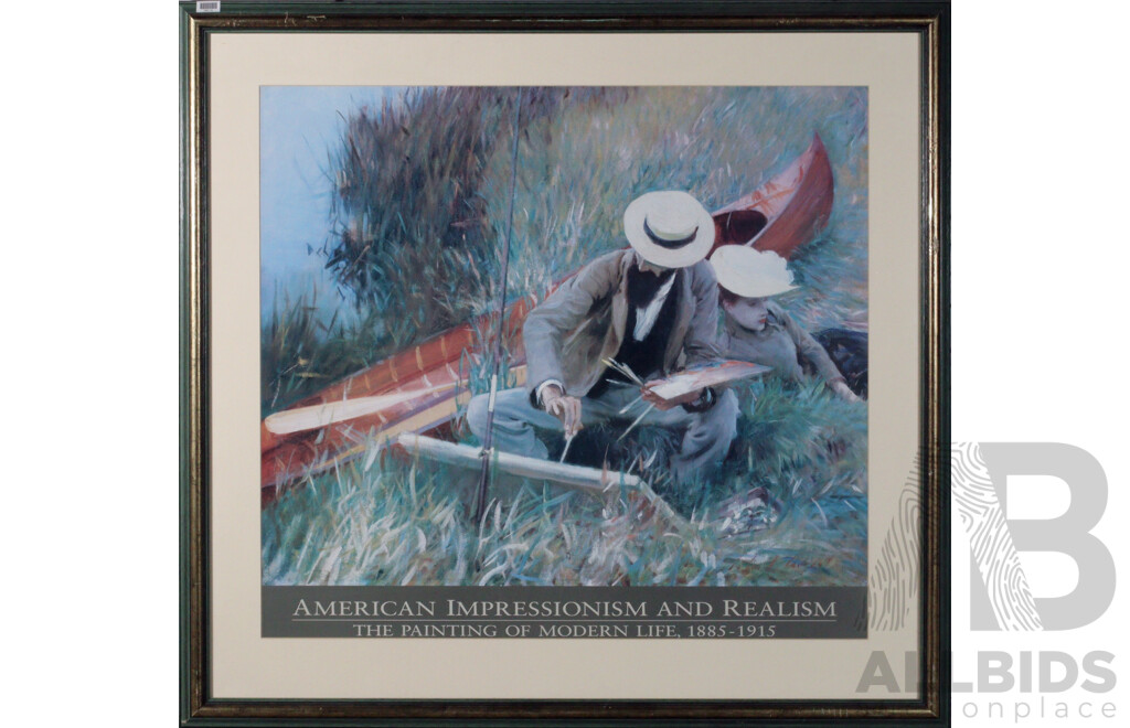 Pair of Framed American Inpressionist and Realism Framed Prints