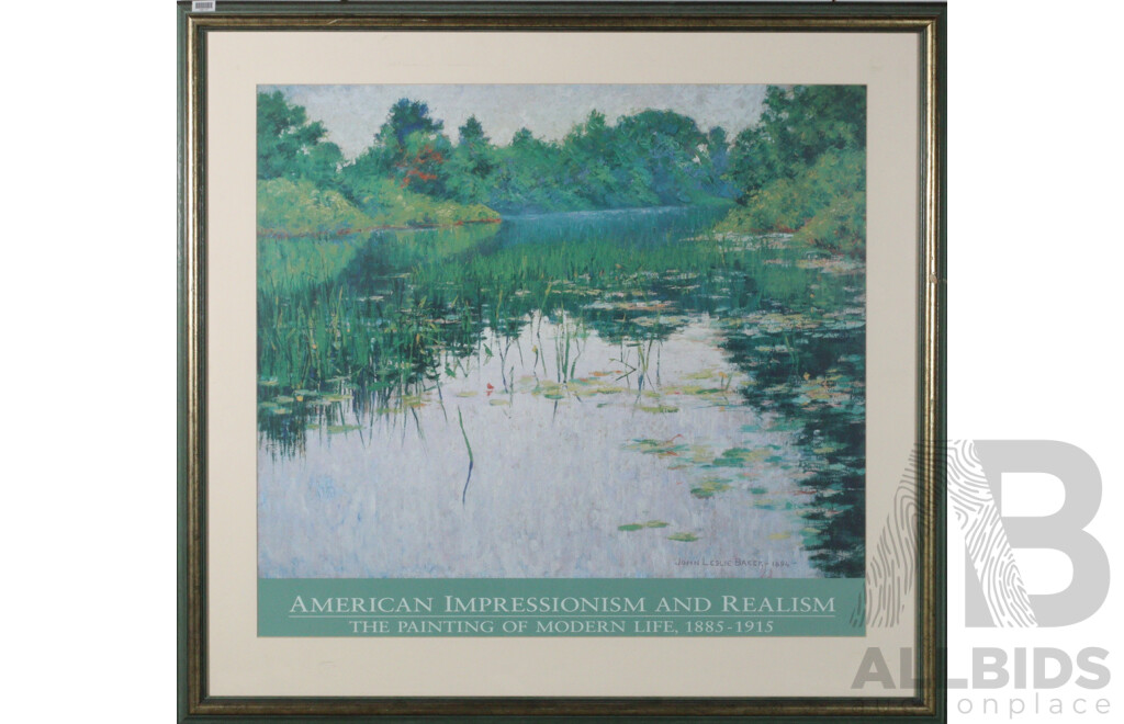 Pair of Framed American Inpressionist and Realism Framed Prints