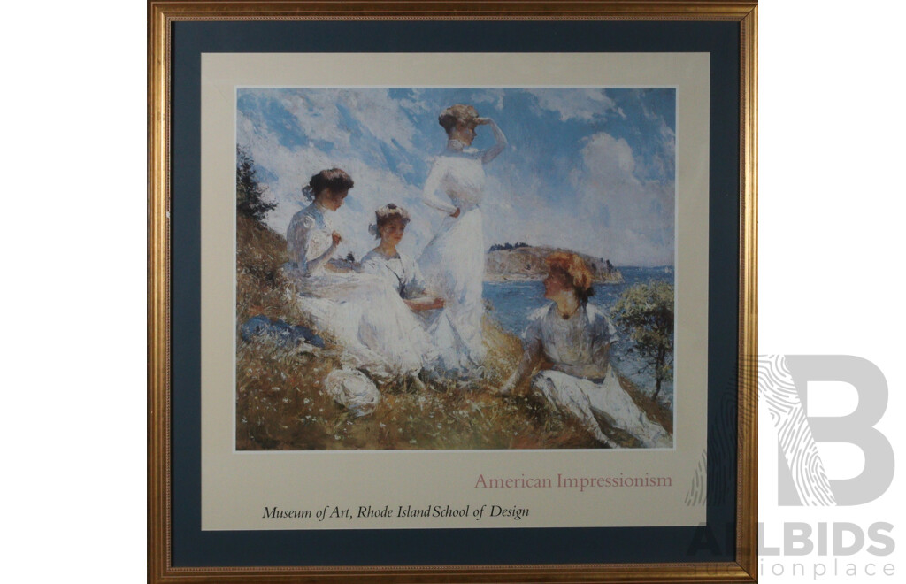 Framed Prints of Frank Weston Benson's 'Eleanor' and 'Summer'