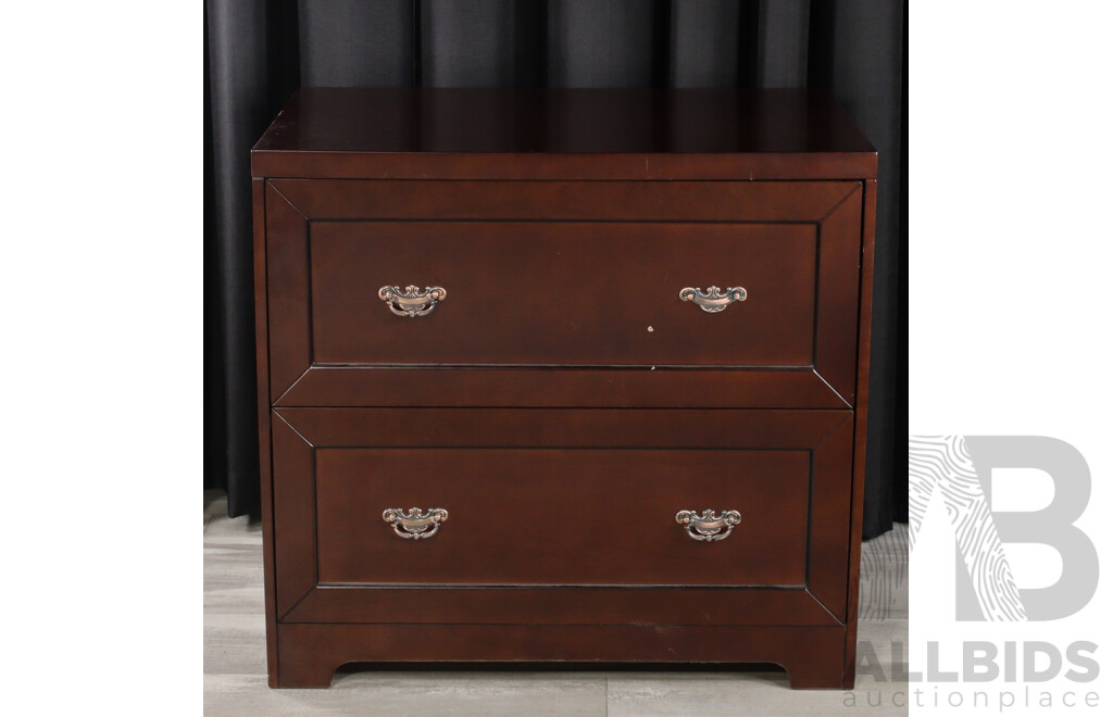 Modern Two Drawer Filing Cabinet