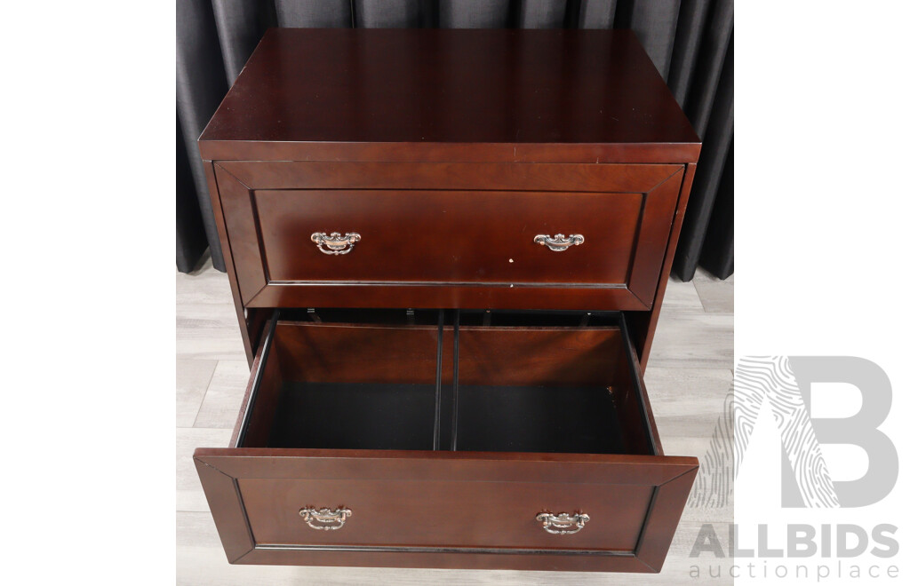 Modern Two Drawer Filing Cabinet