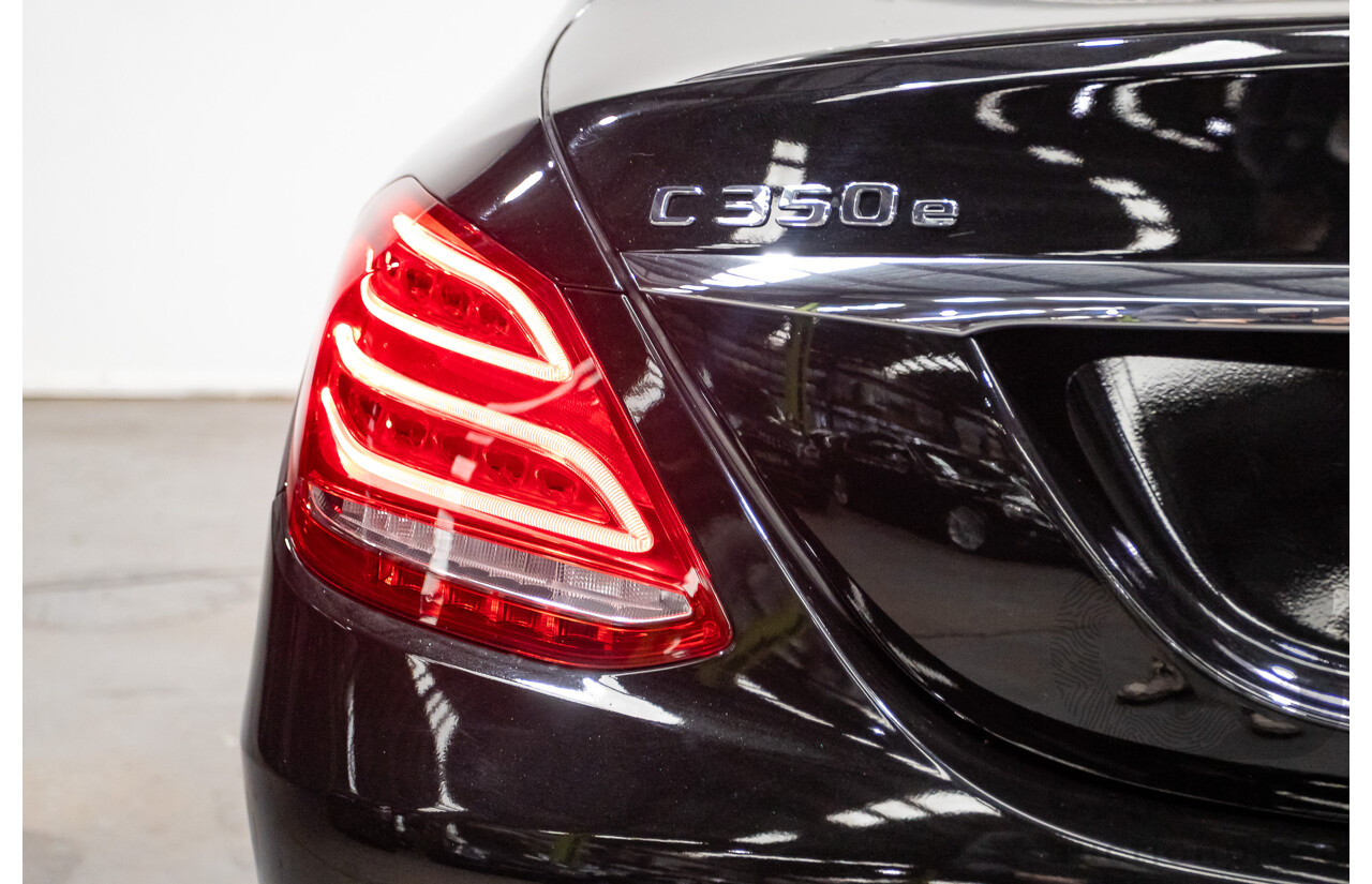 03/2018 Mercedes-Benz C350e 205 MY18 4D Sedan Obsidian Black Turbo 2.0L / 60kW Hybrid