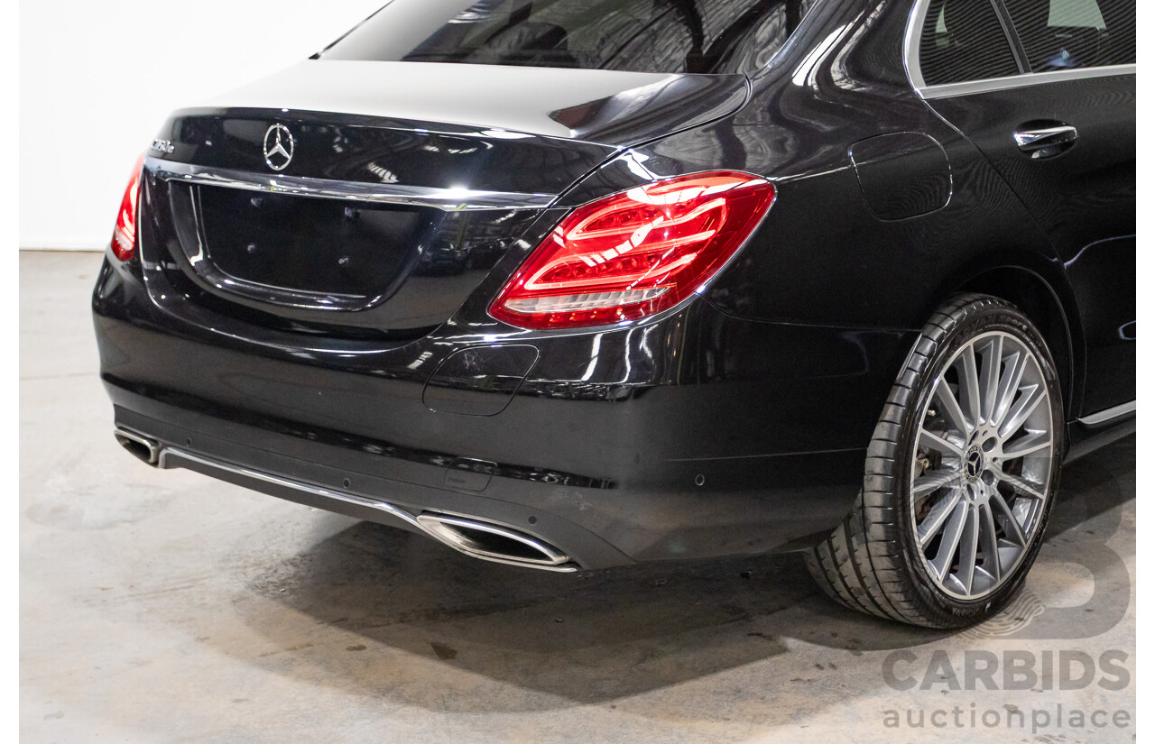 03/2018 Mercedes-Benz C350e 205 MY18 4D Sedan Obsidian Black Turbo 2.0L / 60kW Hybrid