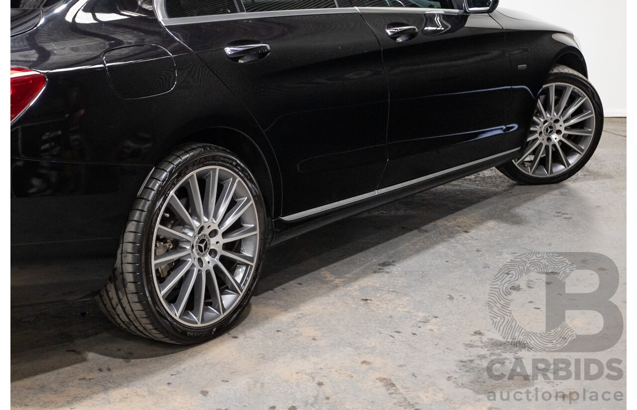 03/2018 Mercedes-Benz C350e 205 MY18 4D Sedan Obsidian Black Turbo 2.0L / 60kW Hybrid