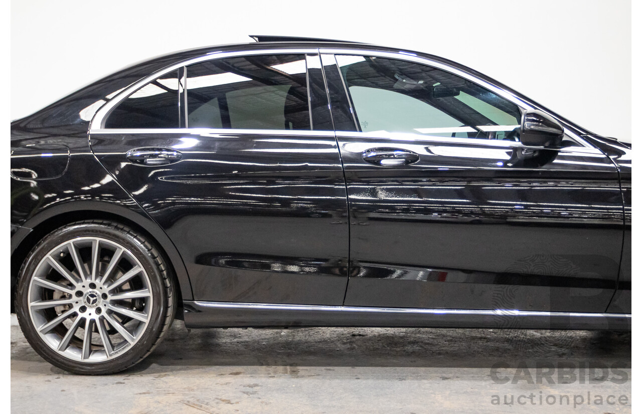 03/2018 Mercedes-Benz C350e 205 MY18 4D Sedan Obsidian Black Turbo 2.0L / 60kW Hybrid