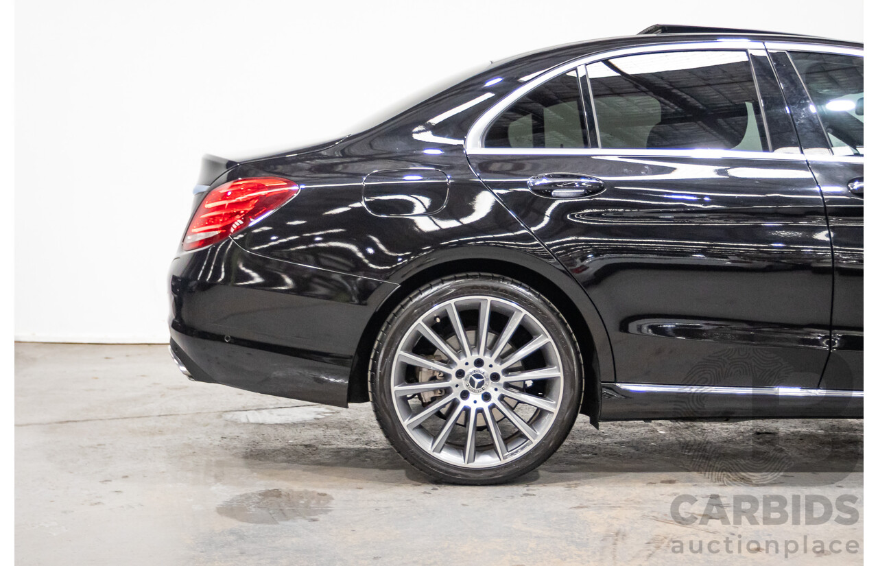 03/2018 Mercedes-Benz C350e 205 MY18 4D Sedan Obsidian Black Turbo 2.0L / 60kW Hybrid