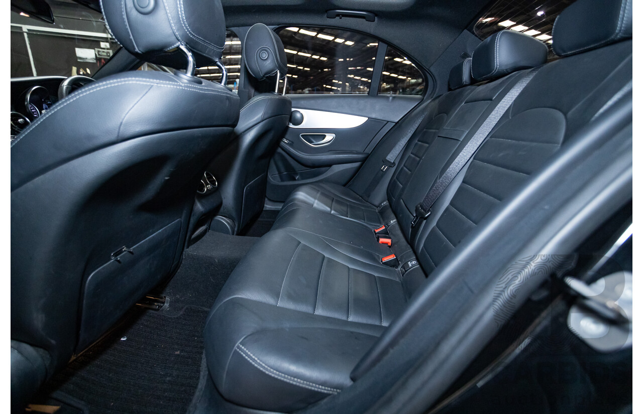 03/2018 Mercedes-Benz C350e 205 MY18 4D Sedan Obsidian Black Turbo 2.0L / 60kW Hybrid
