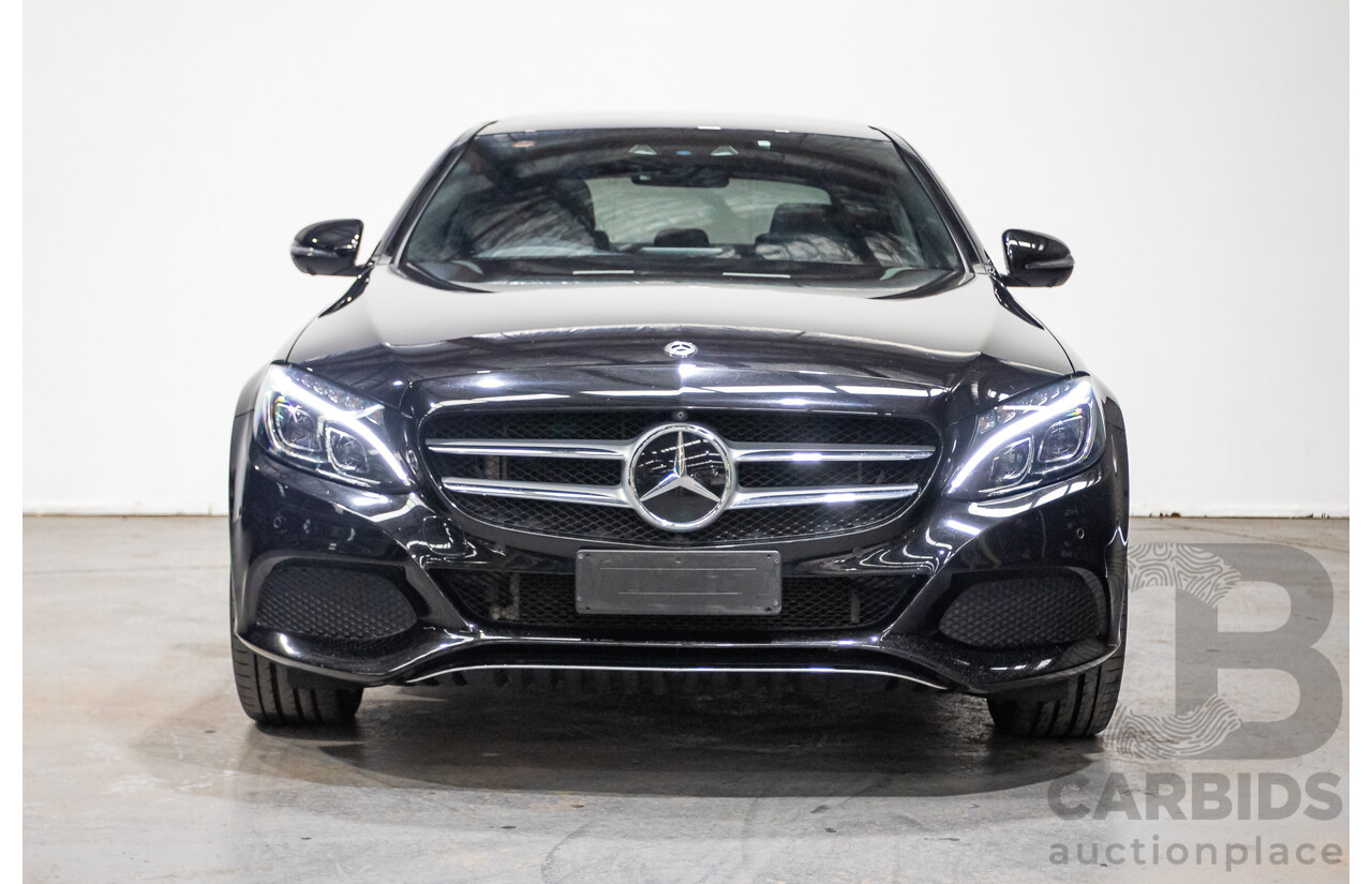 03/2018 Mercedes-Benz C350e 205 MY18 4D Sedan Obsidian Black Turbo 2.0L / 60kW Hybrid