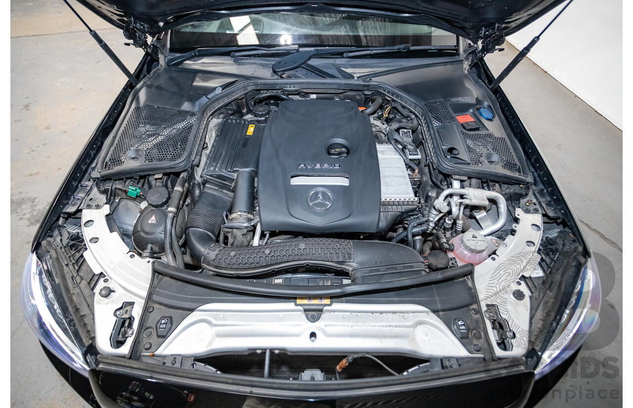 03/2018 Mercedes-Benz C350e 205 MY18 4D Sedan Obsidian Black Turbo 2.0L / 60kW Hybrid