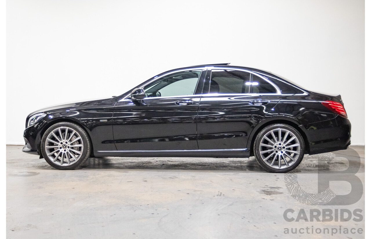 03/2018 Mercedes-Benz C350e 205 MY18 4D Sedan Obsidian Black Turbo 2.0L / 60kW Hybrid
