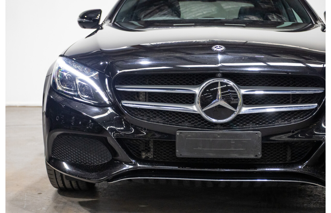 03/2018 Mercedes-Benz C350e 205 MY18 4D Sedan Obsidian Black Turbo 2.0L / 60kW Hybrid